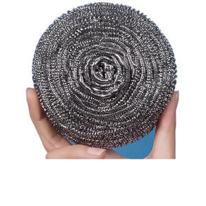 แผ่นขัดทำความสะอาดครัวแบบกลม ทำจากเหล็กกล้าไร้สนิม สำหรับหม้อและจาน - Product Image 1