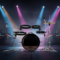 Lancement de nouveaux produits Beatello |   Kit de batterie électronique de voyage ultra-portable Beatello D |   Coque de tambour en PVC métallique ultra-mince |   Batterie de percussions portable