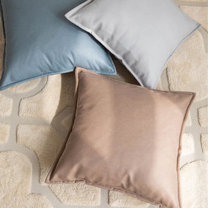 Housse de coussin carrée en tissu technique, couleur unie, respirante, style nordique, pour canapé et chambre à coucher - Product Image 4