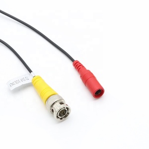 Nhà máy cung cấp PVC Áo khoác <span class=keywords><strong>CCTV</strong></span> an ninh máy ảnh cáp với <span class=keywords><strong>BNC</strong></span> DC nối không thấm nước video điện Pigtail cho xe ô tô - Product Image 1