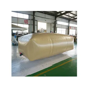 Popüler çevre dostu 5000 L kaliteli katlanabilir dikdörtgen su geçirmez TPU PVC malzeme esnek su dizel mesane tankları