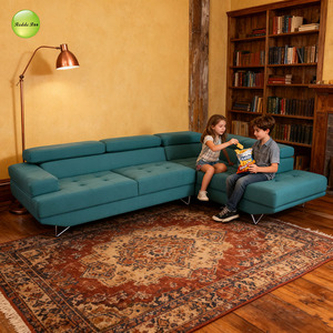 Sofá de Cuero Moderno de Alta Calidad Hecho en China, Tamaño Pequeño, Tipo Esquina en Forma de L para 7 Personas, Modelo 8337 - Product Image 6