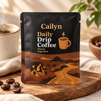 Sachets d'emballage personnalisés pour café filtre, sachets plastiques haute barrière pour filtres à café à oreilles suspendues