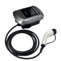 Nouvelle station de recharge pour véhicules électriques durable de 7 kW 32 A avec câble de 5 m, gestion intelligente de l'énergie, contrôlée par application Wi-Fi, pour usage domestique moderne
