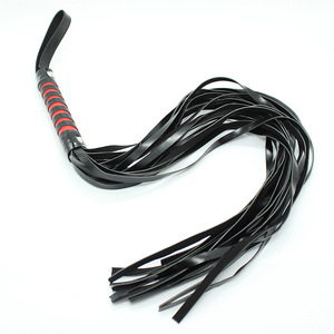 Fouet en cuir de 45 cm avec pompon, jouet sexuel alternatif pour couples, <span class=keywords><strong>SM</strong></span>, flirt, jeu coquin - Product Image 5
