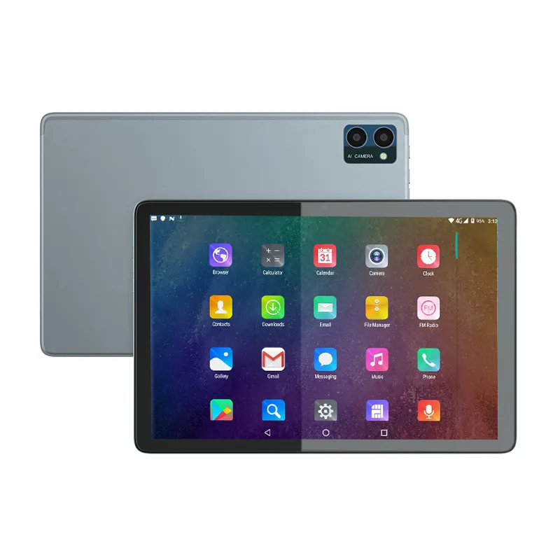 10,4 Zoll Touchscreen 6 + 128 GB Android Tablet 4 G Anruf Tablet PC für Unternehmen mit Tastatur und Maus