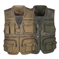 Gilet de pêche voyage léger pour hommes, vêtement en plein air, Safari, pêche voyage, plusieurs poches, été
