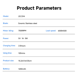 Máy cắt tóc chất lượng cao, sạc được, không dây, đa chức năng, <span class=keywords><strong>in</strong></span> logo tùy chỉnh, máy cắt tóc chính hãng - Product Image 2