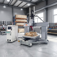 Centro de Mecanizado CNC Automático de 5 Ejes MM1212-5A, Equipo de Tallado y Fresado para Trabajar la Madera y Fabricación de Moldes 3D con 4 Años de Garantía