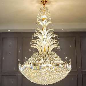 New Design Luxury Design Indoor Decorative <b>Light</b> Hotel Banquet <b>Hall</b> Big K9 Crystal Chandelier Lighting - Product Image 2