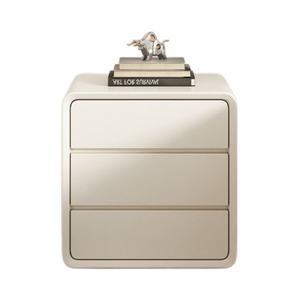 New Arrival Modern Minimalist Cream Style All Solid <b>Wood</b> <b>Drawer</b> Small <b>Bedside</b> <b>Table</b> - Product Image 2