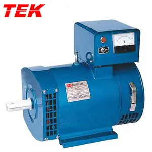 STC-10 Stc10 10kw Driefasige Koolborstel Koperdraad Wikkeling Exciterende Ac Synchrone Generator Oem