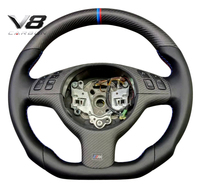 Volant en fibre de carbone véritable V8carbon pour B3 E46 Coupé, accessoires de voiture, pièces automobiles, modification, style sport racing, personnalisé