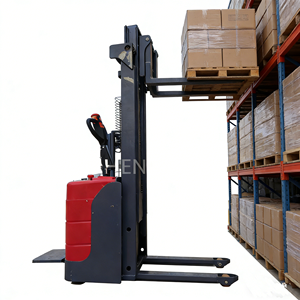 מלגזות תעשייתיות של HuanSheng, הפעלה בעמידה, 1.5 טון, 1500 ק\\\"ג, מלגזה כבדה, מלגזה חשמלית 48 וולט - Product Image 1