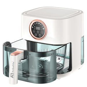 Friteuse à <span class=keywords><strong>air</strong></span> 2-en-1 Fenêtre visible à 360 ° Airfreyer Pot en verre trempé de qualité alimentaire Friteuse à <span class=keywords><strong>air</strong></span> multi-cuisson Grill BBQ No Painting - Product Image 6