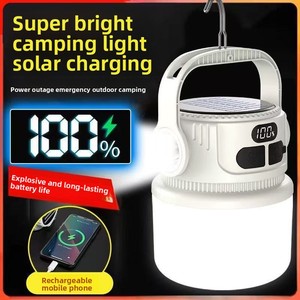Vente chaude Multi-Fonctionnel Portable Solaire <span class=keywords><strong>USB</strong></span> <span class=keywords><strong>Rechargeable</strong></span> LED Camping Lampes Télécommande Night Market Street Stall Camping - Product Image 4