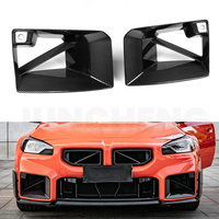 Grille d'admission d'air avant en fibre de carbone sèche style MP pour système d'échappement BMW M2 G87