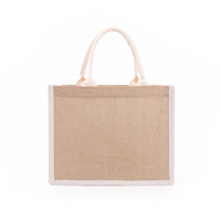 Sacs fourre-tout en jute recyclés écologiques avec logo personnalisé, couleur personnalisée minimaliste, cadeau de mariage réutilisable pour les bougies et l'artisanat