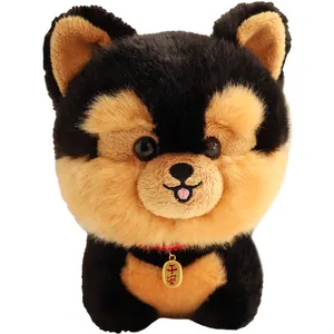 Venta caliente suave muñeca peluches cachorro venta al por mayor de peluche perro relleno Siberian Husky Yorkshire Terrier Animal Doll OEM ODM