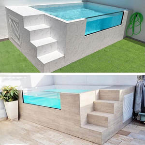 Piscines personnalisées en acrylique transparent, piscines extérieures pour adultes, piscines hors sol, conteneur en fibre de verre, piscine - Product Image 3