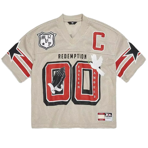 Camiseta de Fútbol Personalizada para Hombre y Mujer, Malla Transpirable, con Número Impreso, Ropa Deportiva de Equipo, OEM 2026 - Product Image 1