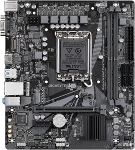 Carte mère <span class=keywords><strong>Gigabyte</strong></span> <span class=keywords><strong>H610M</strong></span> <span class=keywords><strong>H</strong></span> V3 DDR4 prenant en charge les processeurs Intel Core de 14e génération, phases hybrides 4+1+1, VRM numérique, 3200 MHz, 1xPCIe 3.0 M.2, 2.5G - Product Image 2