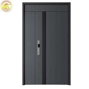 Nhà máy bên ngoài kim loại lối vào phía trước nhập thép an ninh bên ngoài cửa - Product Image 2