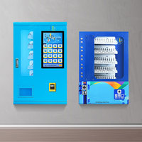 Distributeur automatique de préservatifs en métal Mjaya, durable et compact, mural, avec lecteur de jetons et code QR, idéal pour les centres commerciaux, prend en charge le SDK