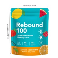 OEM 30 sachets de poudre d'électrolytes sans sucre, zéro calorie, zéro glucides, mélange de poudre de boisson électrolytique, supplément nutritionnel sportif