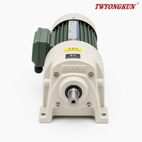 Moteur à engrenages AC triphasé 1500W 380V, arbre de sortie 32mm, orientation verticale, pour machine d'impression et de traitement du papier