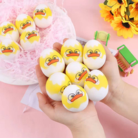 Balle anti-stress Offre Spéciale visage jaune mousse souple Pu caoutchouc Squeeze Squishy Balls Anti Stress pour les enfants