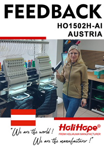 เครื่องปักผ้าอุตสาหกรรม HoliHope Holiauma ลดราคาจากโรงงาน แบบ 2 หัว พร้อมโปรแกรมคอมพิวเตอร์สำหรับใช้ในบ้าน ความเร็ว 1200 จุดต่อนาที - Product Image 3