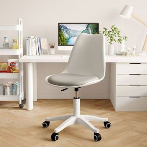 Silla elevadora giratoria para el hogar, silla elevadora de plástico transparente, silla de comedor sencilla, muebles con ruedas para ocio - Product Image 2