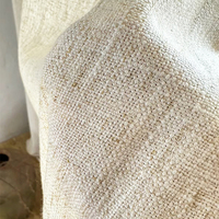 Pur naturel 15% lin 85% Polyester tissu Textile en gros rideau tissu pour salon stores enrouleurs