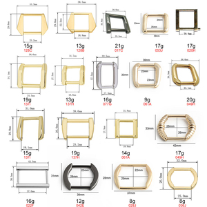 Tùy Chỉnh Phẳng Kim Loại Sắt Antique Brass Hình Chữ Nhật Nhẫn Hình Chữ Nhật Trượt Có Thể Điều Chỉnh Vành Đai Vuông Khóa Cho Túi Dây Đeo - Product Image 2