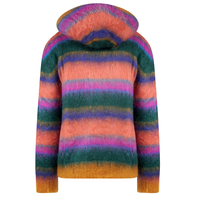 Pull en mohair personnalisé OEM, pantalon pour homme, tricot à manches longues, tricot d'hiver rayé, cardigan à capuche zippé, ensemble de pulls pour homme