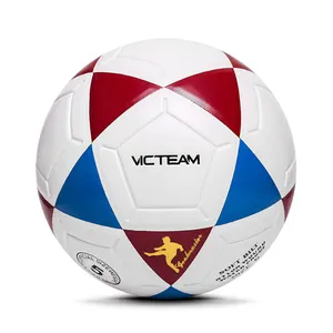 工場直接販売カスタマイズロゴサッカーサプライヤー、コンポジット革屋外サッカーfootvolleyボール