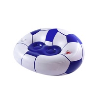 Canapé gonflable ergonomique 2 places en PVC moderne pour salon, chaise gonflable de football, éco-responsable, portable pour l'extérieur