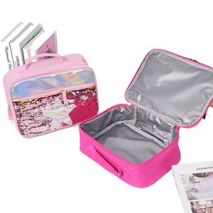 Bolsa Térmica Brillante para Niños con Forro de Papel de Aluminio y Diseño Reflectante Láser, Ideal para el Almuerzo Escolar, Frescura y Almacenamiento - Product Image 1