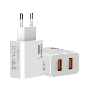 Somostel <span class=keywords><strong>A19</strong></span> double chargeur USB 2.1A chargeur rapide sans fil chargeur USB de téléphone portable pour <span class=keywords><strong>Samsung</strong></span> Iphone cargadores para celulares - Product Image 2