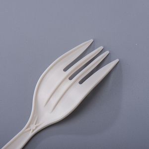 Bán buôn 6 inch thân thiện với môi bột bắp dùng một lần muỗng nĩa dao chịu nhiệt phân hủy sinh học dao kéo cho cắm trại - Product Image 2