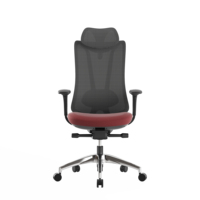 Chaise de bureau ergonomique à dossier haut pivotante avec vérin à gaz classe 3, roulettes en nylon, conforme ANSI/BIFMA X5.1-2017, pour projets de conception d'espaces de travail professionnels