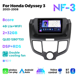NaviFly NF Date Android Touch Sceeen 360 Panoramique pour Honda <span class=keywords><strong>Odyssey</strong></span> 3 2003-2008 Prise en charge de la fenêtre flottante Android Auto - Product Image 4