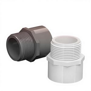 <span class=keywords><strong>PVC</strong></span>直管給水配管継手 20 25 32 50 六角頭雄ねじメートル規格 - Product Image 2