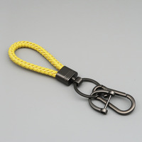 Bracelet en cuir PU tressé tendance, porte-clés léger, impression UV, design personnalisé de haute qualité, mignon et amusant, pour femmes et hommes, multicolores, cadeau