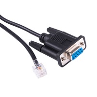 Cable Serial RS232 Personalizado RJ11 RJ12 RJ45 Macho a DB9 Hembra para Computadora y Proyector