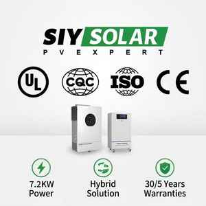 Système solaire hybride 7,2 kW <span class=keywords><strong>avec</strong></span> logo personnalisé, 7200 W, 48 V, service de marquage du fabricant pour le stockage d'énergie, ensemble <span class=keywords><strong>photovoltaïque</strong></span> complet - Product Image 5