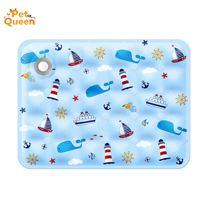 Cama de Tela Plegable XL para Perros, Ovalada, con Almohadilla Autoenfriante, Antideslizante, para Aliviar el Calor en Verano - Product Image 1