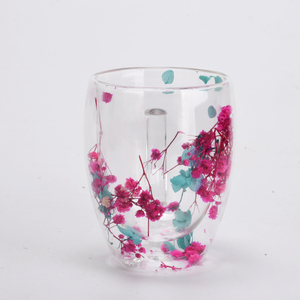 Tazas de Café de Doble Pared con Diseño Floral, Aisladas y Resistentes al Calor, para Té, Leche o Jugo, Venta al Por Mayor - Product Image 2