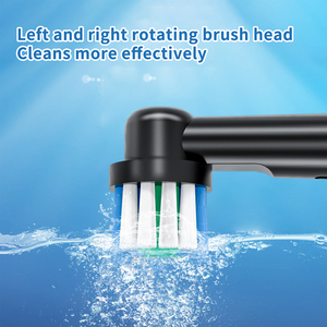 Brosse à dents électrique rotative personnalisable, brosse à dents oscillante rechargeable avec 2 têtes <span class=keywords><strong>de</strong></span> brosse - Product Image 2